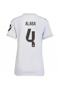 Real Madrid David Alaba #4 Jalkapallovaatteet Naisten Kotipaita 2025-26 Lyhythihainen